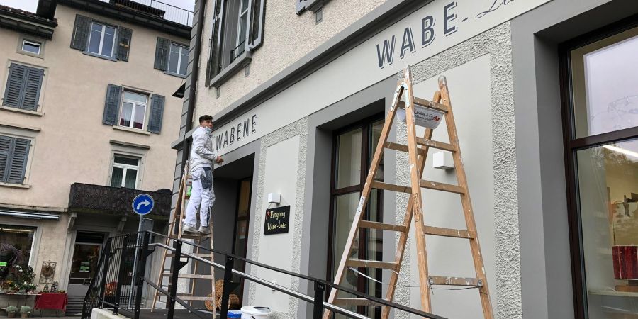 Aussenarbeit-Vabene-Beschriftung
